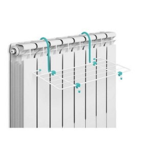 Сушилка для белья на радиатор, 45×23,5×18 см, цвет белый Сушилка для белья на радиатор, 45×23,5×18 см, цвет белый