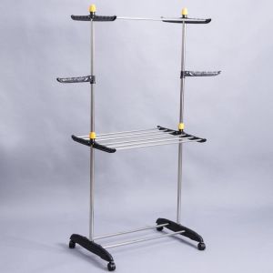 Сушилка для белья напольная, 116×50×145 см, металлическая окрашенная Сушилка для белья напольная, 116×50×145 см, металлическая окрашенная