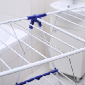 Сушилка для белья напольная, 130×60×93 см, рабочая длина 10 м, металлическая Сушилка для белья напольная, 130×60×93 см, рабочая длина 10 м, металлическая