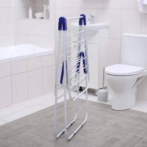 Сушилка для белья напольная, 130×60×93 см, рабочая длина 10 м, металлическая Сушилка для белья напольная, 130×60×93 см, рабочая длина 10 м, металлическая