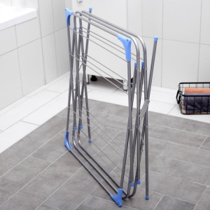 Сушилка для белья напольная 3-х уровневая, 144×50×60 см, рабочая длина 9,5 м, металлическая окрашенная Сушилка для белья напольная 3-х уровневая, 144×50×60 см, рабочая длина 9,5 м, металлическая окрашенная