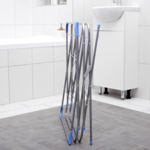 Сушилка для белья напольная 3-х уровневая, 144×50×60 см, рабочая длина 9,5 м, металлическая окрашенная Сушилка для белья напольная 3-х уровневая, 144×50×60 см, рабочая длина 9,5 м, металлическая окрашенная