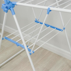 Сушилка для белья напольная с перекладиной 126×49×200 см, рабочая длина 10 м, нержавеющая сталь, цвет МИКС Сушилка для белья напольная с перекладиной 126×49×200 см, рабочая длина 10 м, нержавеющая сталь, цвет МИКС