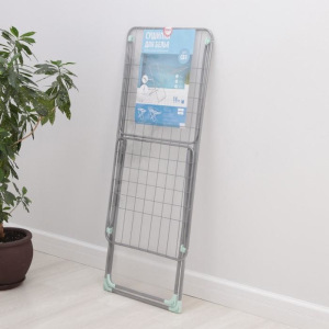 Сушилка для белья напольная складная 18 м, высота от пола 95 см, ширина 54 см, цвет серый Сушилка для белья напольная складная 18 м, высота от пола 95 см, ширина 54 см, цвет серый