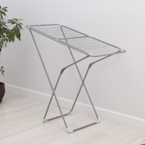 Сушилка для белья напольная складная 18 м, высота от пола 95 см, ширина 54 см, цвет серый Сушилка для белья напольная складная 18 м, высота от пола 95 см, ширина 54 см, цвет серый