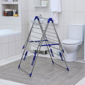 Сушилка для белья напольная складная, с вешалками для обуви, рабочая длина 10 м Сушилка для белья напольная складная, с вешалками для обуви, рабочая длина 10 м