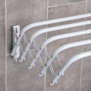 Сушилка для белья настенная «Бриз», 90 см, цвет серый Сушилка для белья настенная «Бриз», 90 см, цвет серый