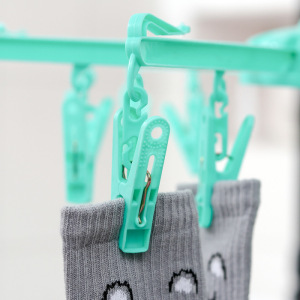 Сушилка для белья подвесная, складная, 51×51 см, 18 прищепок, цвет МИКС Сушилка для белья подвесная, складная, 51×51 см, 18 прищепок, цвет МИКС