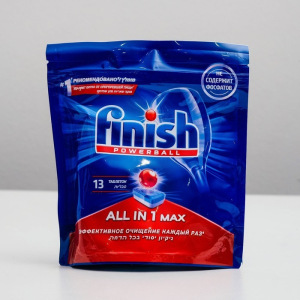 Таблетки для посудомоечных машин Finish Shine & Protect All in 1, 13 шт Таблетки для посудомоечных машин Finish Shine & Protect All in 1, 13 шт