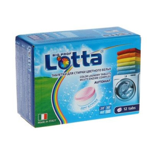Таблетки Lotta для стирки цветного белья, 12 шт Таблетки Lotta для стирки цветного белья, 12 шт