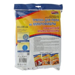 Тряпка из микрофибры для пола 80×100 см, 1 шт Тряпка из микрофибры для пола 80×100 см, 1 шт
