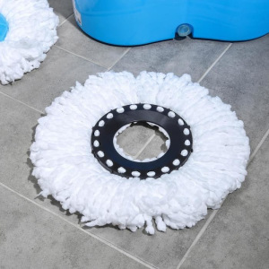 УЦЕНКА Набор для уборки: швабра, ведро с металлической центрифугой 14 л, запасная насадка из микрофибры, колёсики, цвет УЦЕНКА Набор для уборки: швабра, ведро с металлической центрифугой 14 л, запасная насадка из микрофибры, колёсики, цвет