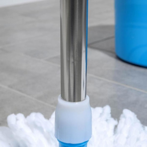 УЦЕНКА Набор для уборки: швабра, ведро с металлической центрифугой 14 л, запасная насадка из микрофибры, колёсики, цвет УЦЕНКА Набор для уборки: швабра, ведро с металлической центрифугой 14 л, запасная насадка из микрофибры, колёсики, цвет