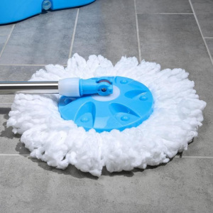 УЦЕНКА Набор для уборки: швабра, ведро с металлической центрифугой 14 л, запасная насадка из микрофибры, колёсики, цвет УЦЕНКА Набор для уборки: швабра, ведро с металлической центрифугой 14 л, запасная насадка из микрофибры, колёсики, цвет