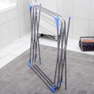 УЦЕНКА Сушилка для белья напольная, 144×50×60 см, 9,5 м, 3 -х уровневая, металлическая окрашенная УЦЕНКА Сушилка для белья напольная, 144×50×60 см, 9,5 м, 3 -х уровневая, металлическая окрашенная