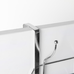 УЦЕНКА Вешалка надверная на 4 двойных крючка Доляна «Блеск», 30×10×16 см, цвет хром УЦЕНКА Вешалка надверная на 4 двойных крючка Доляна «Блеск», 30×10×16 см, цвет хром