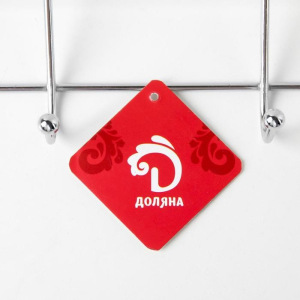 УЦЕНКА Вешалка надверная на 4 двойных крючка Доляна «Блеск», 30×10×16 см, цвет хром УЦЕНКА Вешалка надверная на 4 двойных крючка Доляна «Блеск», 30×10×16 см, цвет хром