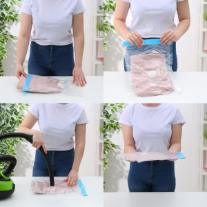 Вакуумный пакет для хранения вещей, 30×40 см, прозрачный Вакуумный пакет для хранения вещей, 30×40 см, прозрачный