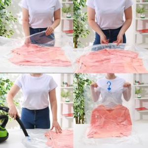 Вакуумный пакет для хранения вещей с крючком, 70×145 см Вакуумный пакет для хранения вещей с крючком, 70×145 см