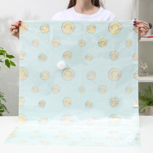 Вакуумный пакет для хранения вещей «Смайлики», 70×100 см Вакуумный пакет для хранения вещей «Смайлики», 70×100 см