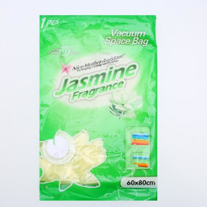 Вакуумный пакет для хранения вещей «Жасмин», 60×80 см, ароматизированный Вакуумный пакет для хранения вещей «Жасмин», 60×80 см, ароматизированный