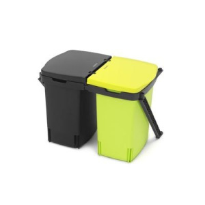 Ведро для мусора Brabantia, двухсекционное, 2 х 10 л, встраиваемое Ведро для мусора Brabantia, двухсекционное, 2 х 10 л, встраиваемое