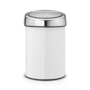 Ведро для мусора Brabantia Touch Bin, 3 л, цвет белый Ведро для мусора Brabantia Touch Bin, 3 л, цвет белый