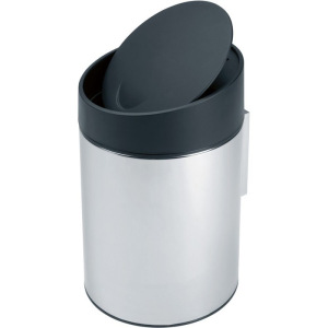 Ведро для мусора с крышкой Brabantia Slide Bin, 5 л, подвесное, цвет стальной полированный Ведро для мусора с крышкой Brabantia Slide Bin, 5 л, подвесное, цвет стальной полированный