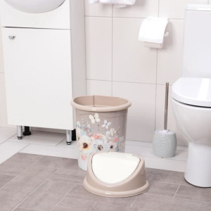 Ведро для мусора с подвижной крышкой Виолет «Акварель», 14 л Ведро для мусора с подвижной крышкой Виолет «Акварель», 14 л