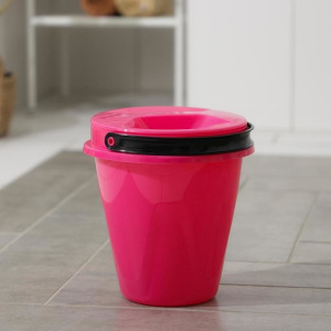 Ведро с крышкой «Лайт», 5 л, цвет розовый Ведро с крышкой «Лайт», 5 л, цвет розовый