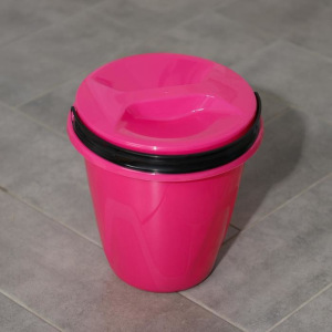 Ведро с крышкой «Лайт», 5 л, цвет розовый Ведро с крышкой «Лайт», 5 л, цвет розовый