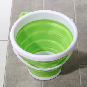 Ведро складное, 5 л, 26×26×20 см, цвет МИКС Ведро складное, 5 л, 26×26×20 см, цвет МИКС