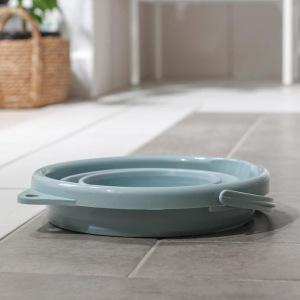 Ведро складное, 5 л, 26×26×20 см, цвет серый Ведро складное, 5 л, 26×26×20 см, цвет серый