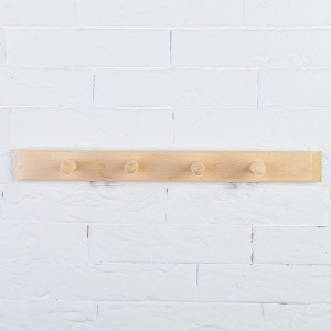 Вешалка 4 крючка, липа "Добропаровъ" Вешалка 4 крючка, липа "Добропаровъ"