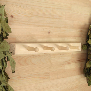 Вешалка 4 крючка, липа "Добропаровъ" Вешалка 4 крючка, липа "Добропаровъ"