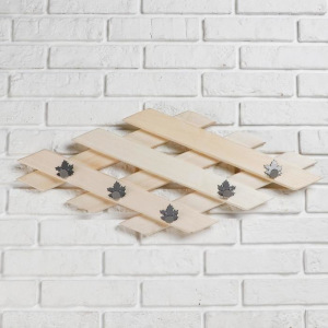 Вешалка, 5 крючков металлических, Ромб, Клён Вешалка, 5 крючков металлических, Ромб, Клён