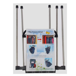 Вешалка для брюк раздвижная 34×18×17 см, 5 спиц, цвет чёрный Вешалка для брюк раздвижная 34×18×17 см, 5 спиц, цвет чёрный