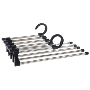 Вешалка для брюк раздвижная 34×18×17 см, 5 спиц, цвет чёрный Вешалка для брюк раздвижная 34×18×17 см, 5 спиц, цвет чёрный