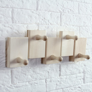 Вешалка комбинированная 5 крючков 12х8х35см, липа "Добропаровъ" Вешалка комбинированная 5 крючков 12х8х35см, липа "Добропаровъ"