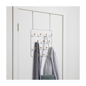 Вешалка на 14 крючков с надверными креплениями "ESTIQUE" цвет белый Вешалка на 14 крючков с надверными креплениями "ESTIQUE" цвет белый