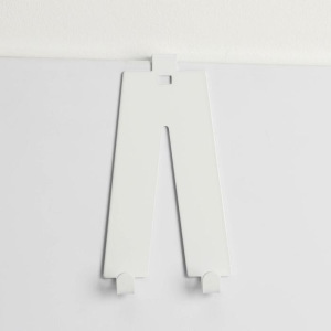 Вешалка надверная на 2 крючка «Штаны», цвет белый Вешалка надверная на 2 крючка «Штаны», цвет белый