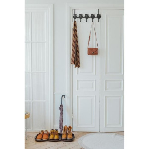 Вешалка надверная на 5 крючков «Совы», 25×54×8,2 см, цвет чёрный Вешалка надверная на 5 крючков «Совы», 25×54×8,2 см, цвет чёрный