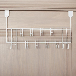 Вешалка надверная на 8 крючков Доляна «Моно», 40×9×23 см, цвет белый Вешалка надверная на 8 крючков Доляна «Моно», 40×9×23 см, цвет белый