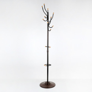 Вешалка напольная с деревянными наконечниками (ВКО1/А), 39×39×180 см, цвет медный антик Вешалка напольная с деревянными наконечниками (ВКО1/А), 39×39×180 см, цвет медный антик