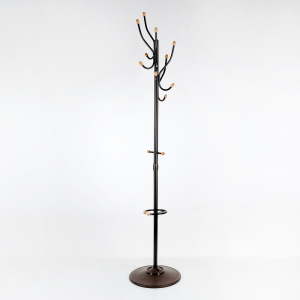 Вешалка напольная с деревянными наконечниками (ВКО1/А), 39×39×180 см, цвет медный антик Вешалка напольная с деревянными наконечниками (ВКО1/А), 39×39×180 см, цвет медный антик