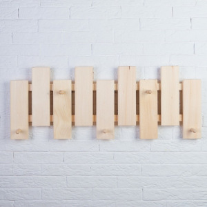 Вешалка оригинальная 5 крючков 79х30х3см, липа "Добропаровъ" Вешалка оригинальная 5 крючков 79х30х3см, липа "Добропаровъ"