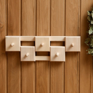 Вешалка "Гармония", 5 крючков, липа "Добропаровъ" Вешалка "Гармония", 5 крючков, липа "Добропаровъ"