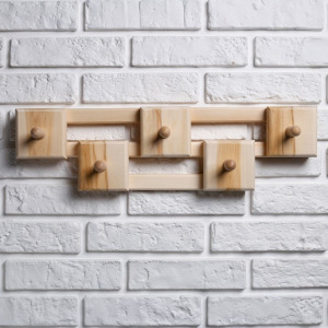 Вешалка "Гармония", 5 крючков, липа "Добропаровъ" Вешалка "Гармония", 5 крючков, липа "Добропаровъ"