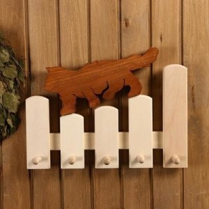 Вешалка "Котенок", 5 крючков, 51×36×8см Вешалка "Котенок", 5 крючков, 51×36×8см