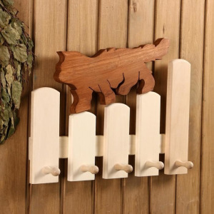 Вешалка "Котенок", 5 крючков, 51×36×8см Вешалка "Котенок", 5 крючков, 51×36×8см